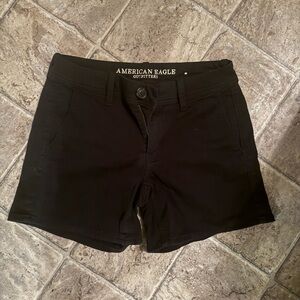 American Eagle Outfitters Women's High Waist Black Shorts